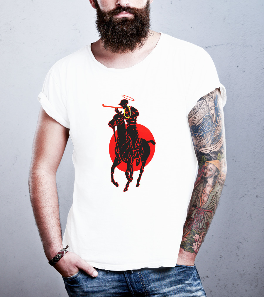 Soto Asa Merch Polo Player Halo Red Circle T-Shirt