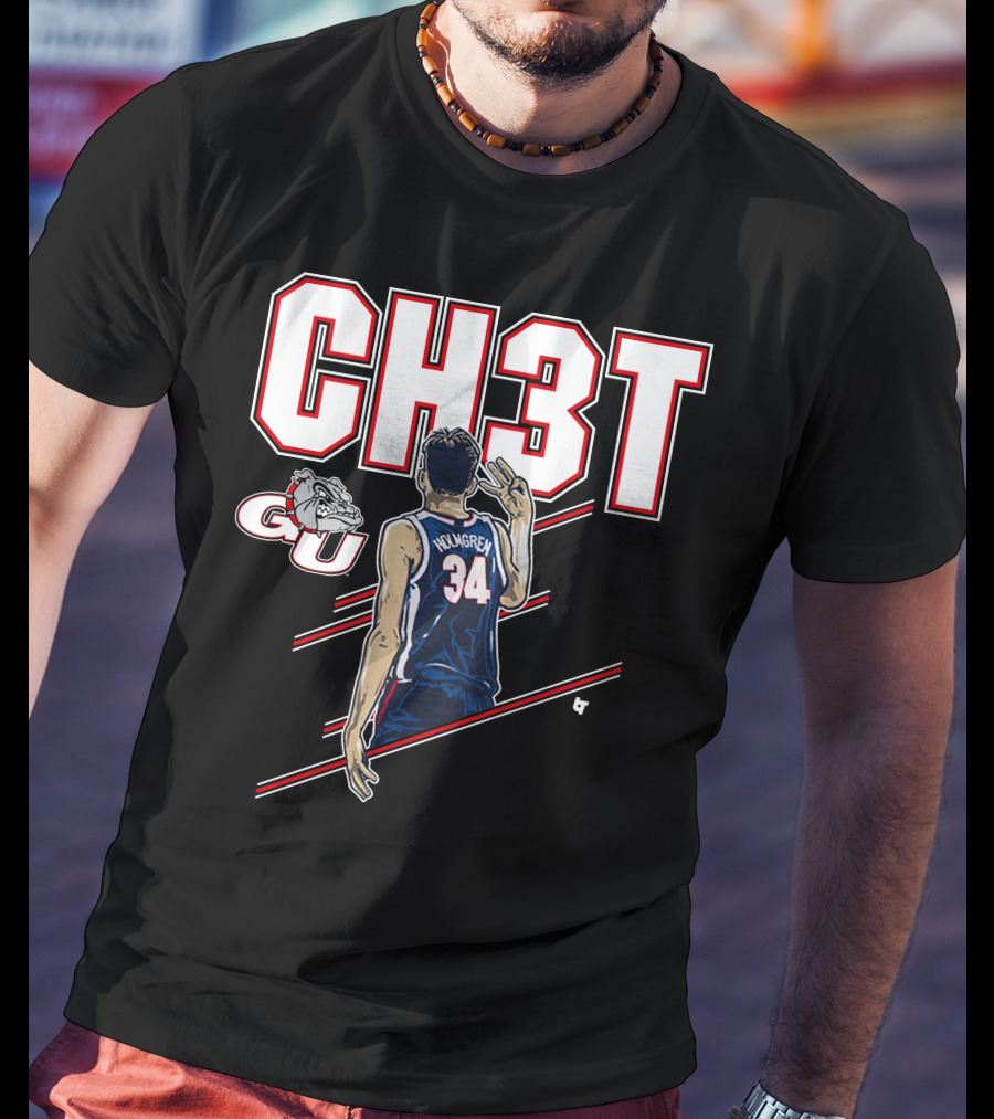 CH3T Gonzaga Holmgren 34 GU Bulldogs T-Shirt
