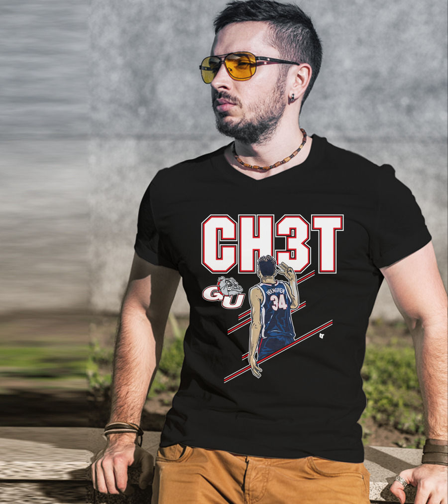 CH3T Gonzaga Holmgren 34 GU Bulldogs T-Shirt