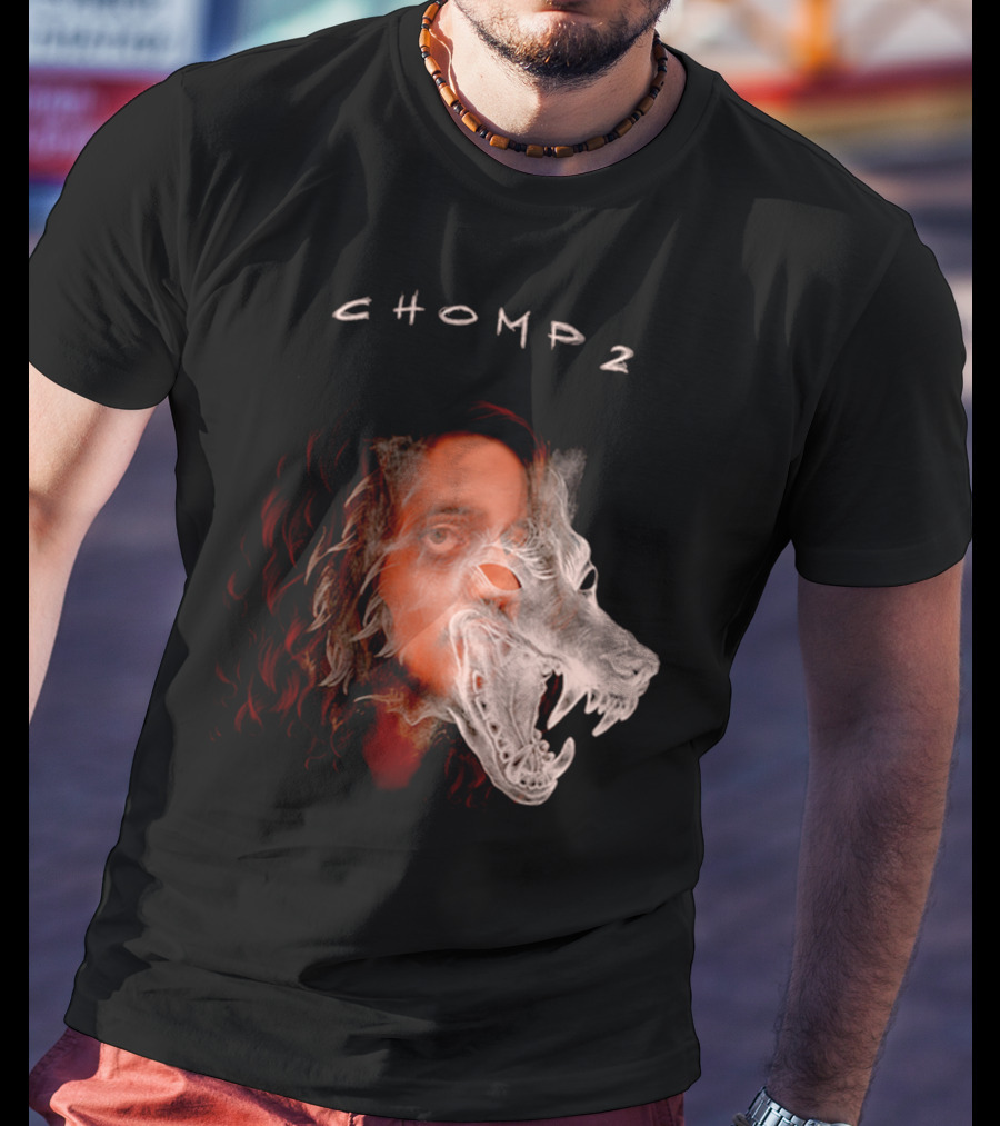 CHOMP 2 Russ Merch Wolf Overlay T-Shirt