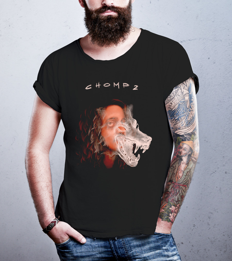 CHOMP 2 Russ Merch Wolf Overlay T-Shirt