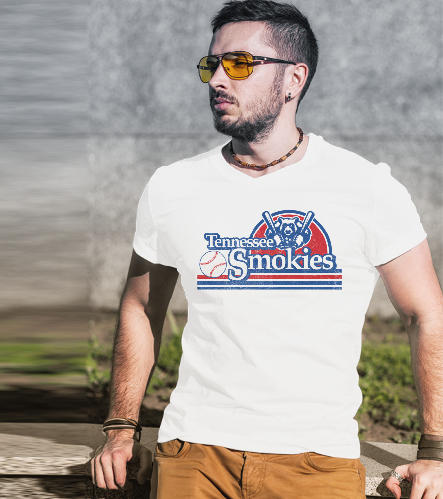 Tennessee Smokies Bear Baseball Retro T-Shirt