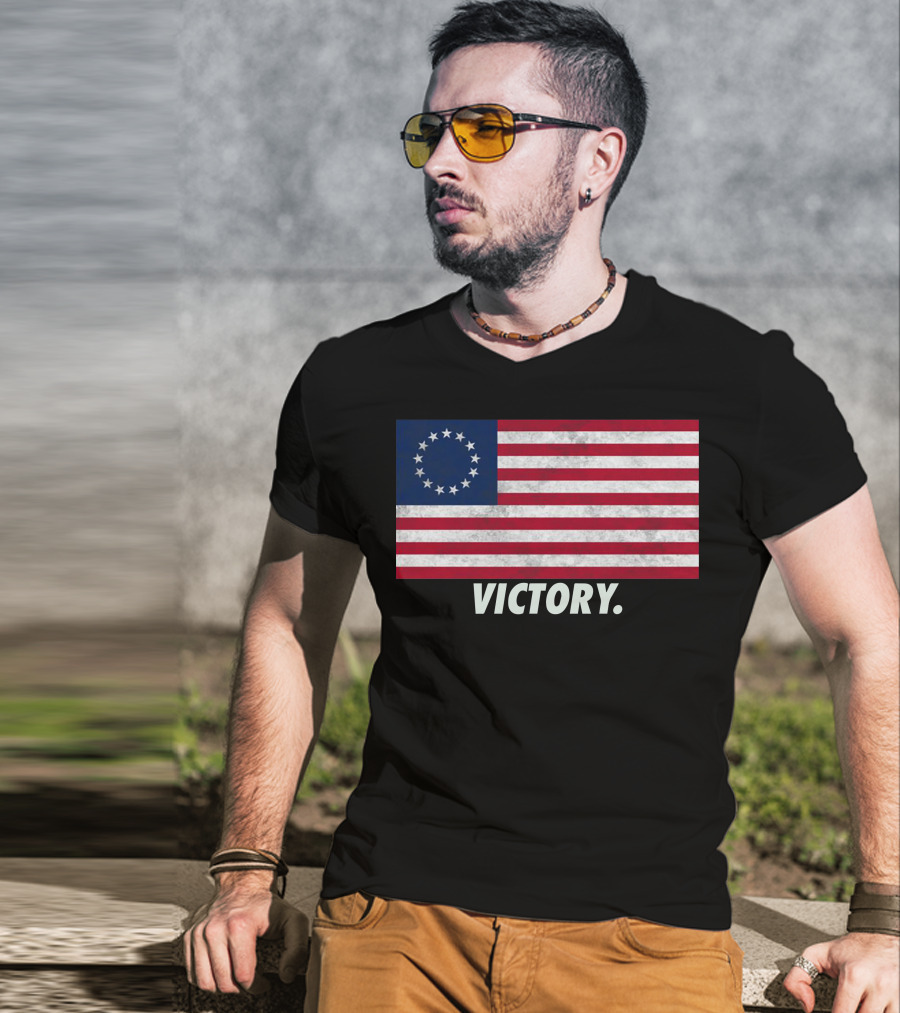Betsy Ross Flag Victory T-Shirt