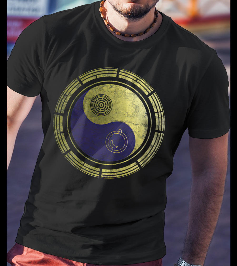 Dimension 20 Yin Yang Symbol With Intricate Circular T-Shirt