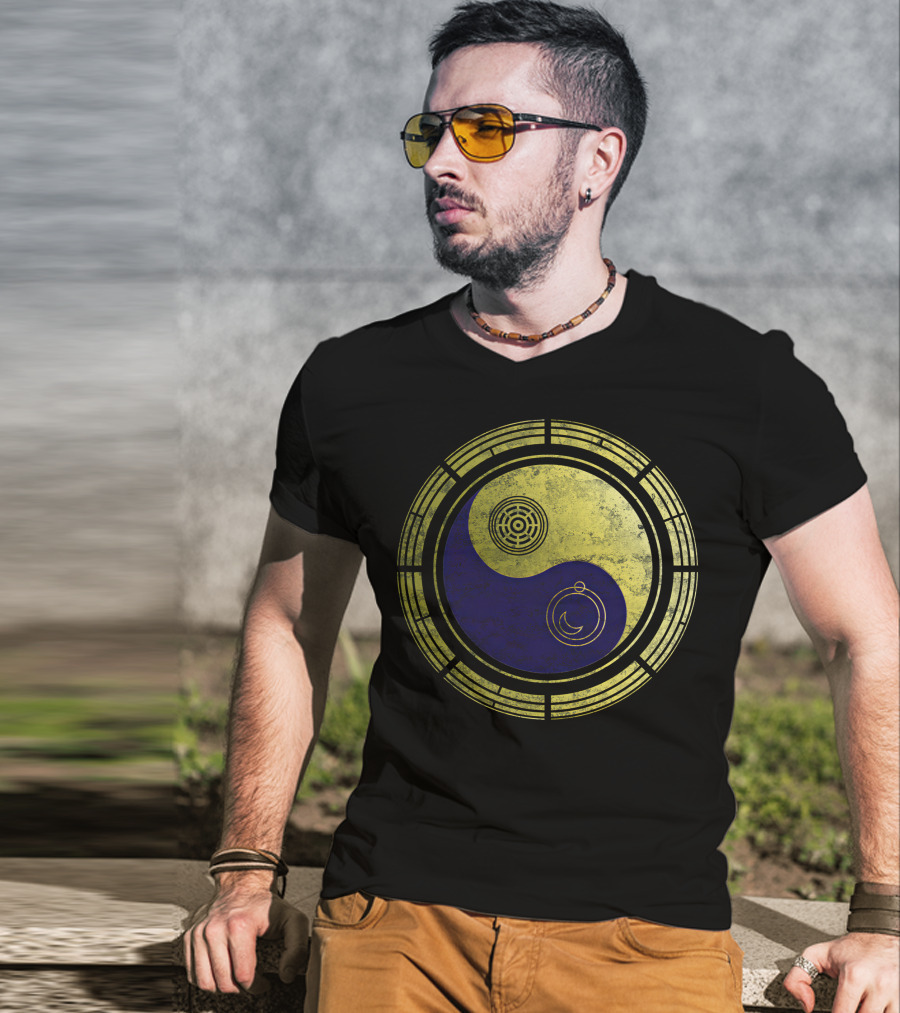 Dimension 20 Yin Yang Symbol With Intricate Circular T-Shirt