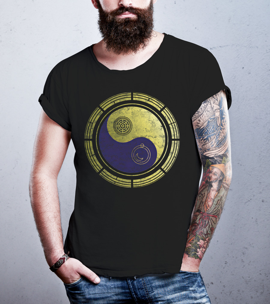 Dimension 20 Yin Yang Symbol With Intricate Circular T-Shirt