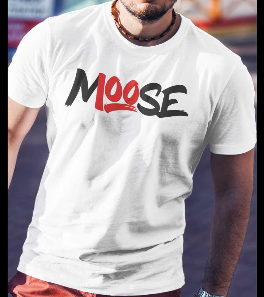 Moosecraft Merch Moose Red T-Shirt