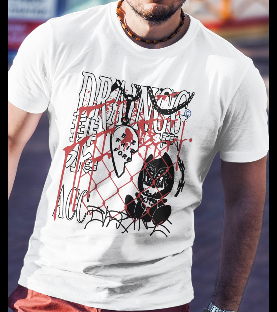 Drain Gang Acc Free Fall For T-Shirt