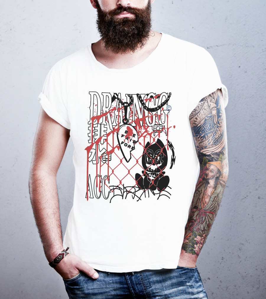 Drain Gang Acc Free Fall For T-Shirt