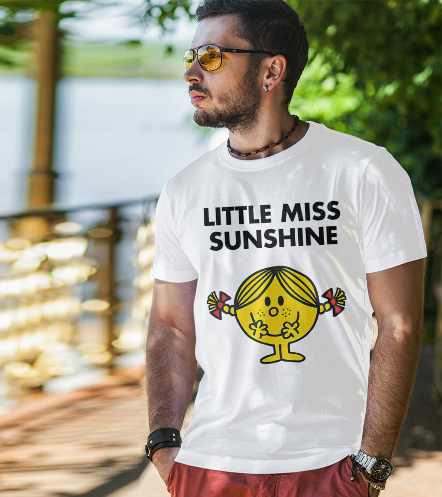 Little Miss Sunshine Character Poses With Pigtails And Smile T-Shirt