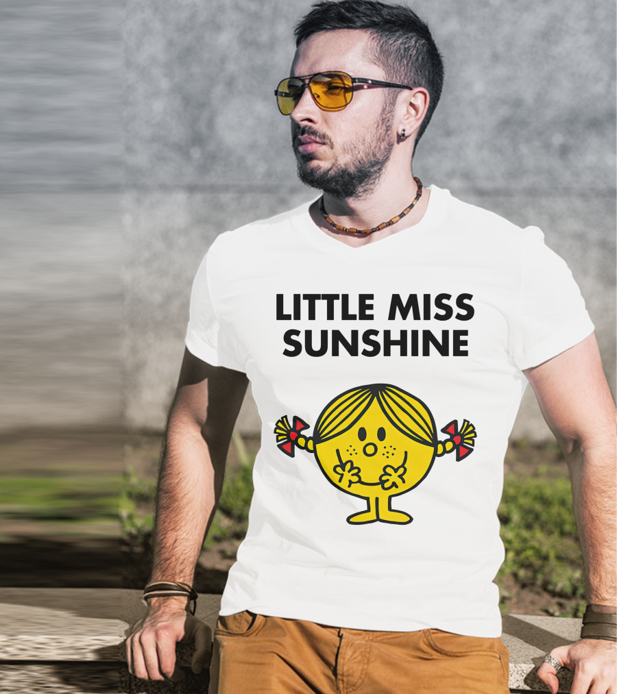 Little Miss Sunshine Character Poses With Pigtails And Smile T-Shirt