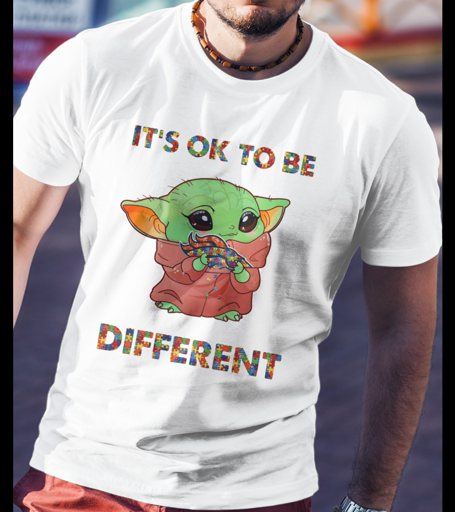 It's Ok To Be Different Denver Broncos Baby Alien T-Shirt