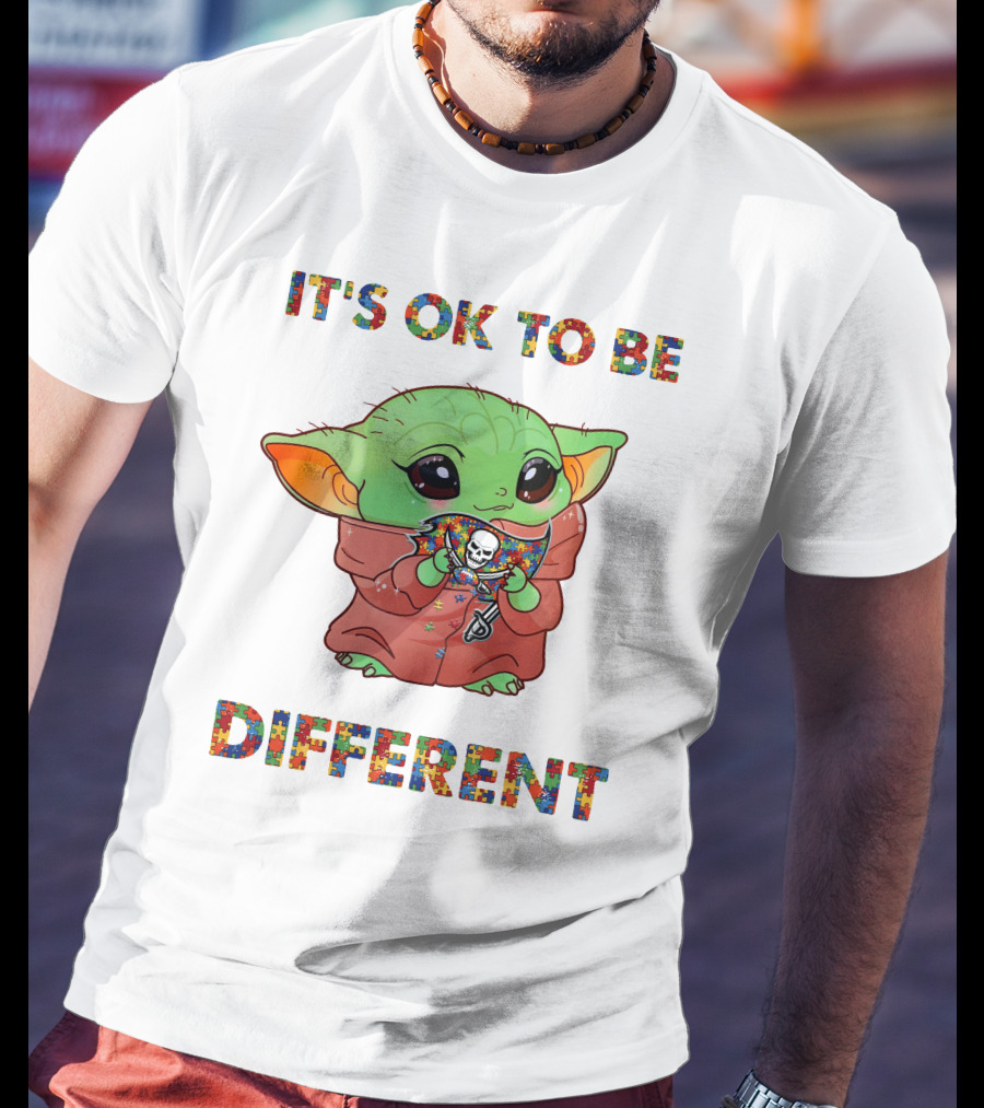 It's Ok To Be Different Tampa Bay Buccaneers Yoda T-Shirt