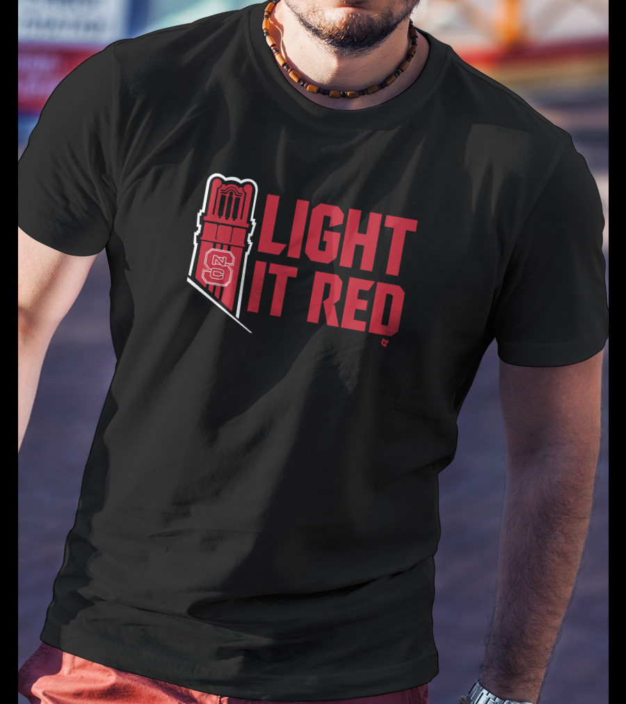 Light It Red NC State Inside Pack Sports Tower T-Shirt