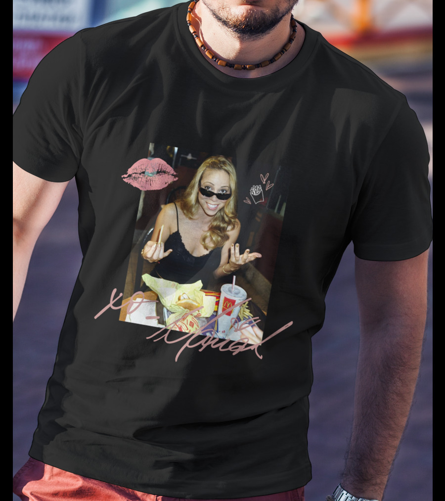 XO Mariah Carey McDonald's Fries And Drink Fun T-Shirt