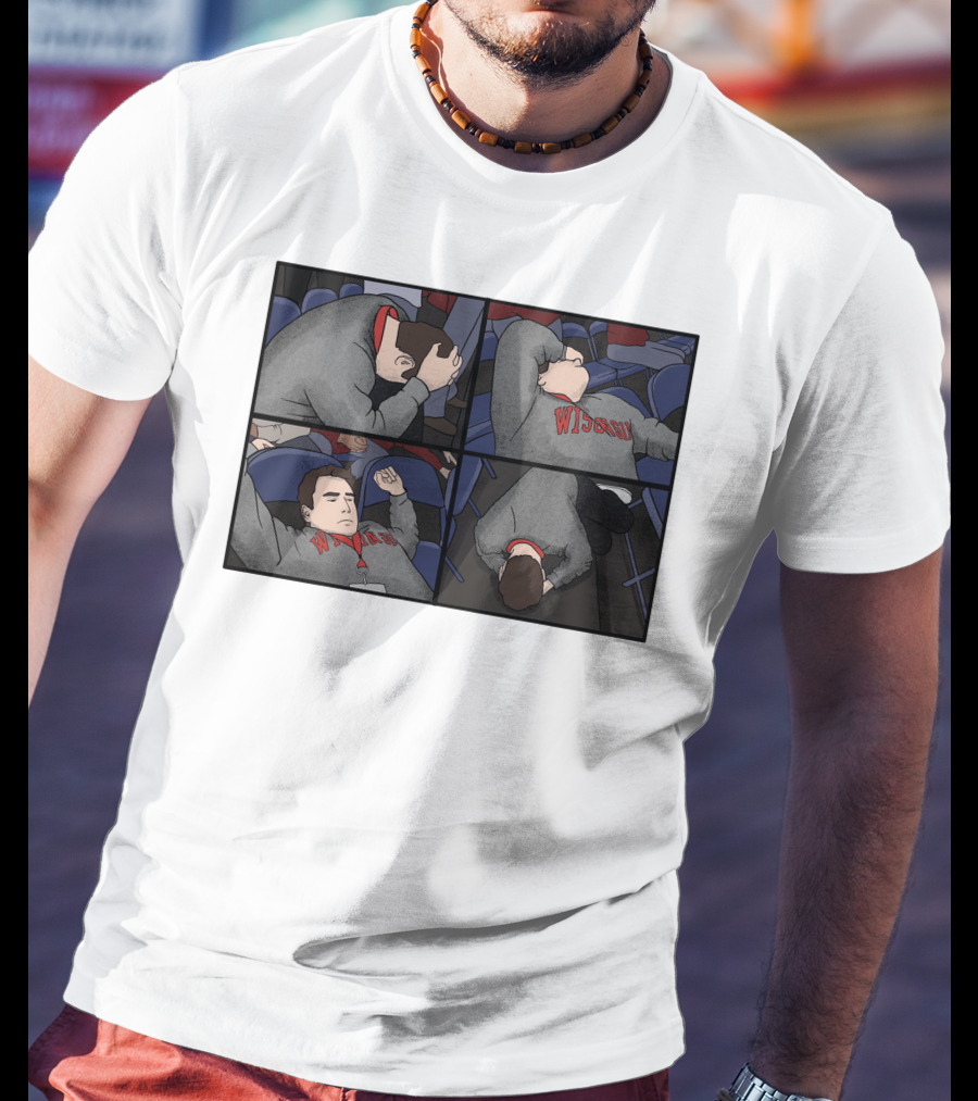 Pardon My Meltdown Wisconsin Fans Comic Panel T-Shirt