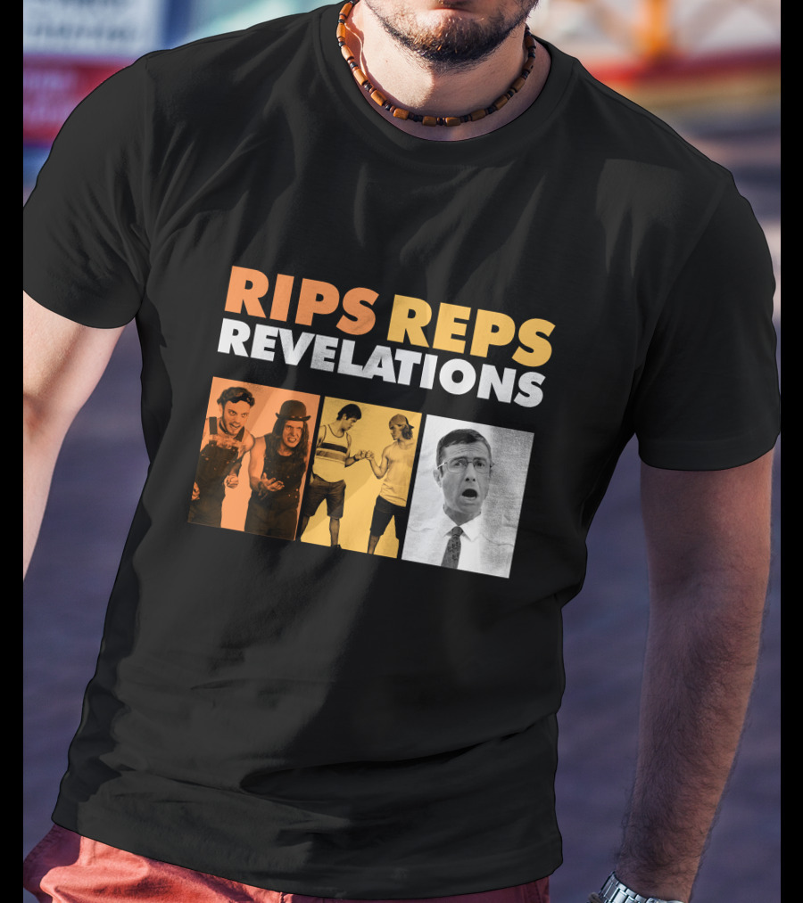 Letterkenny Problems Rips Reps Revelations Black And White And Color Characters T-Shirt