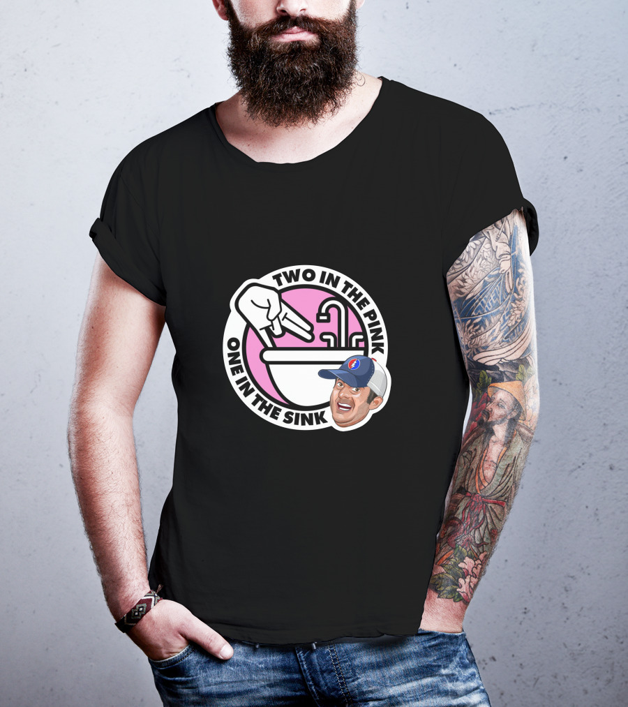 Angel Resto Stugotz 790 Two In The Pink One In The Sink Graphic Face And Hand T-Shirt