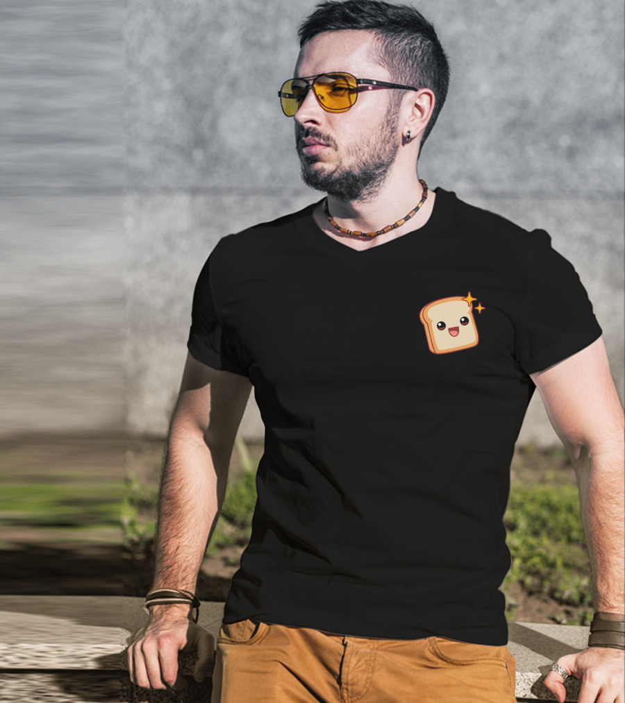 SP33DY X SIDEARMS FRIENDSHIP BREAD LIMITED TIME Toast Emoji T-Shirt