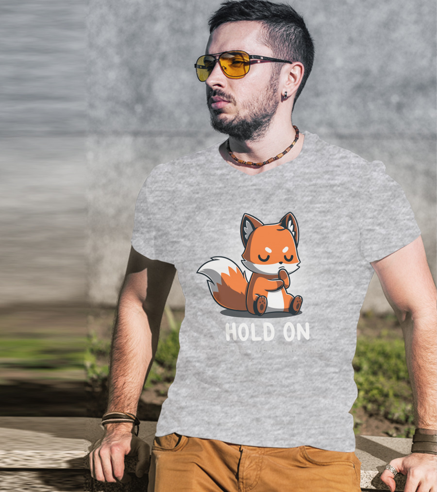 TeeTurtle Hold On Let Me Overthink This Fox T-Shirt