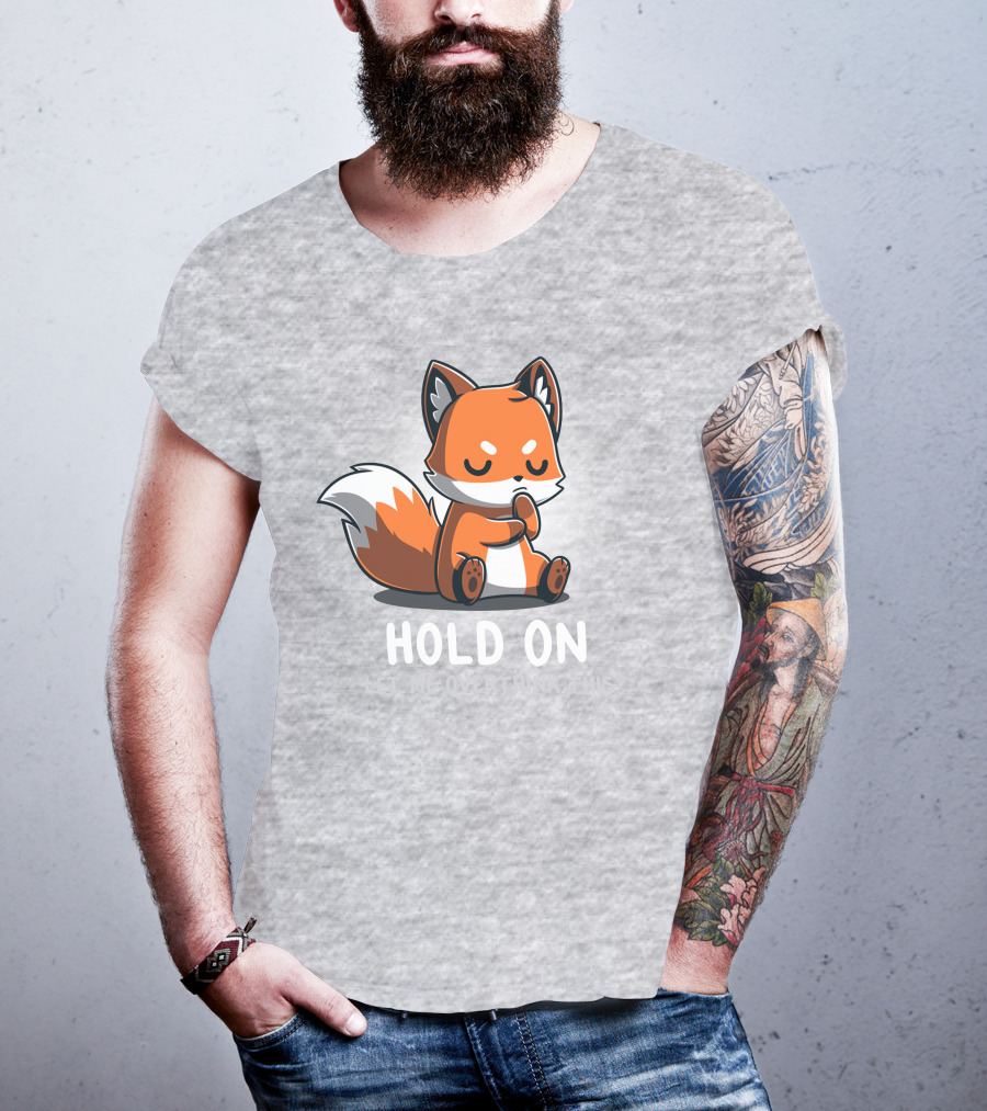 TeeTurtle Hold On Let Me Overthink This Fox T-Shirt