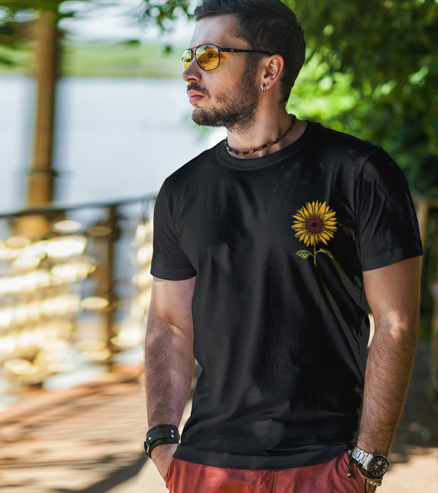 Acacia Strain Sunflower Design Merch T-Shirt