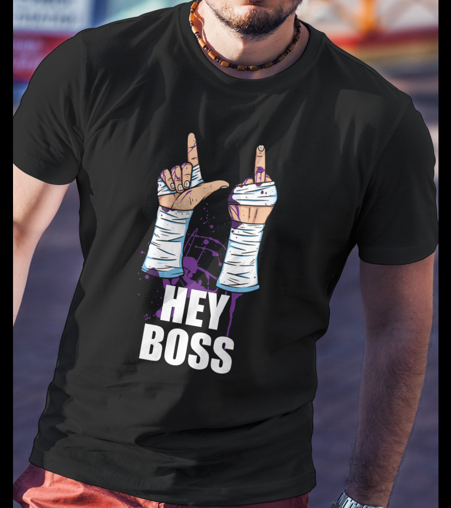Hey Boss Matt Cardona Wrestling Hand Gesture T-Shirt