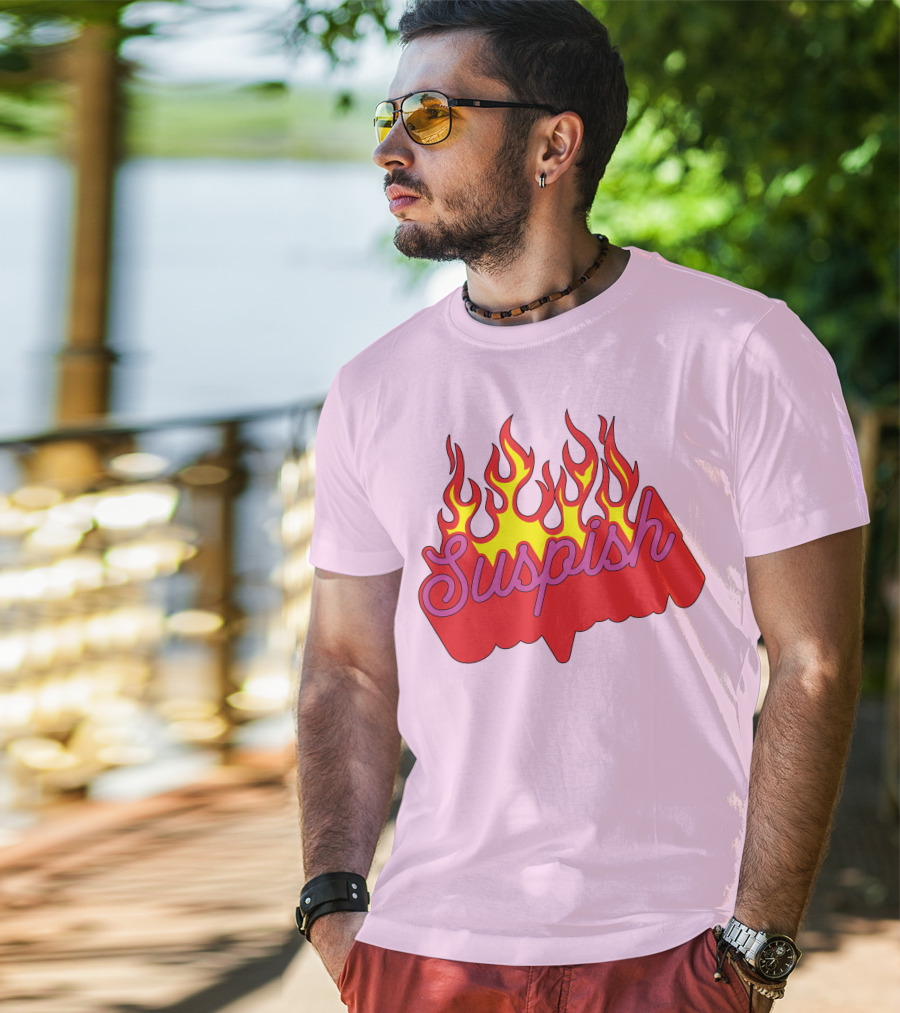 Bailey Sarian Suspish Flame Light Pink T-Shirt