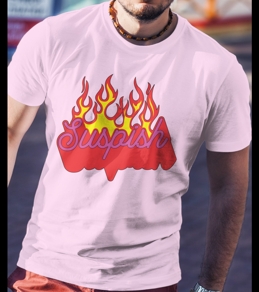 Bailey Sarian Suspish Flame Light Pink T-Shirt