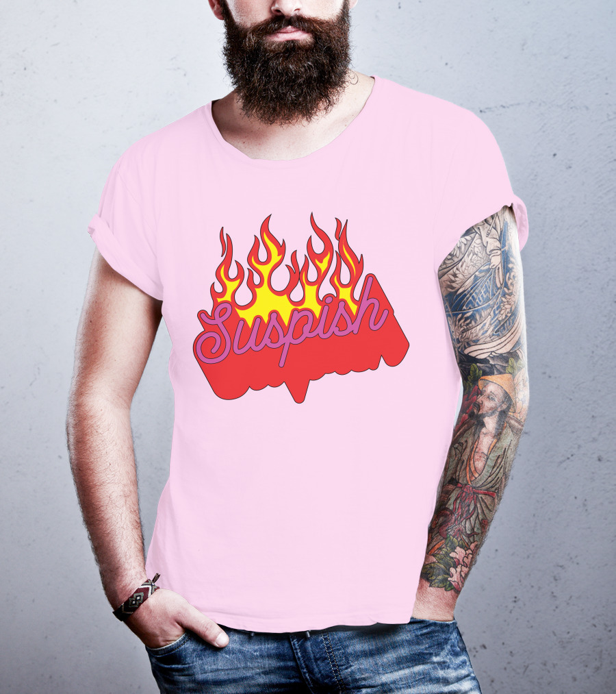 Bailey Sarian Suspish Flame Light Pink T-Shirt