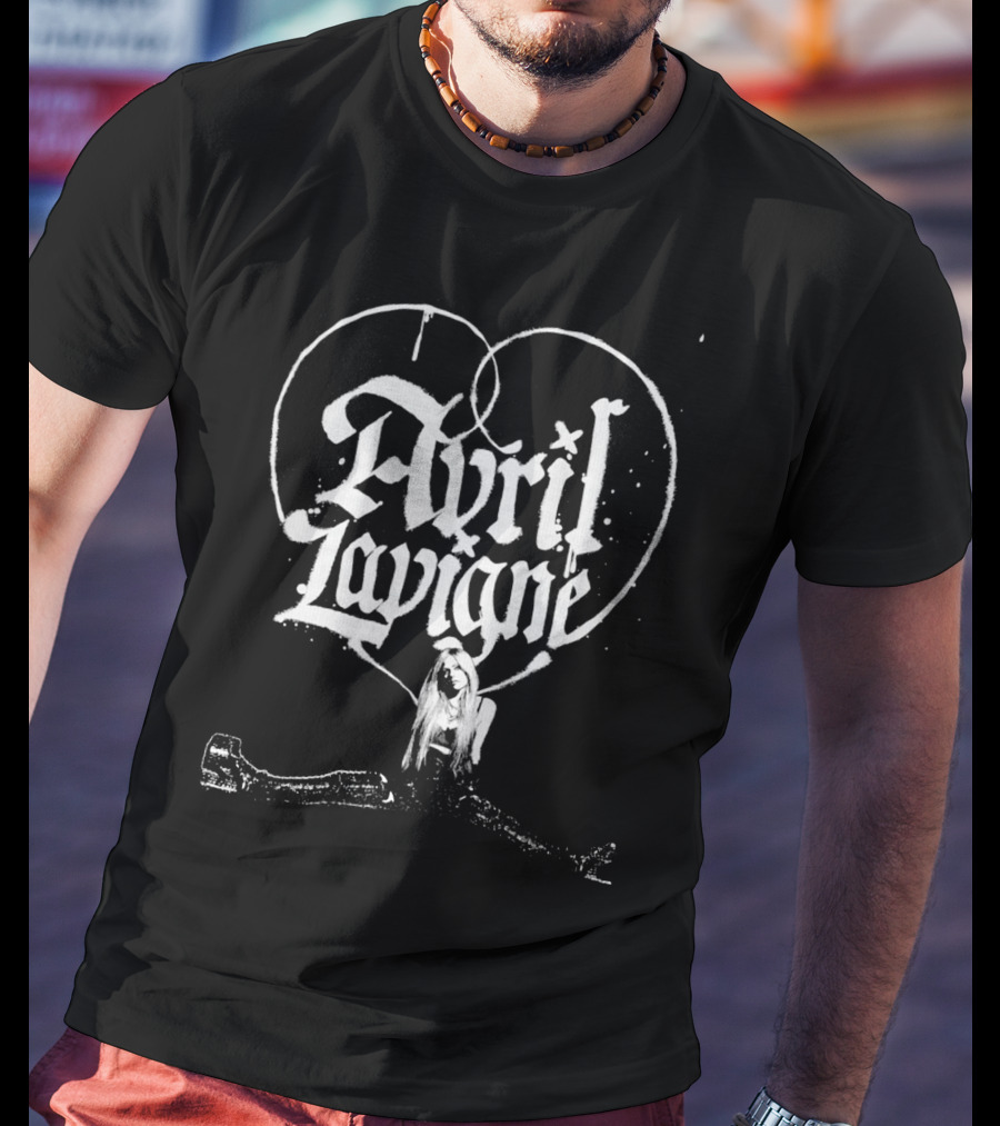 Avril Lavigne Heart Logo Album T-Shirt