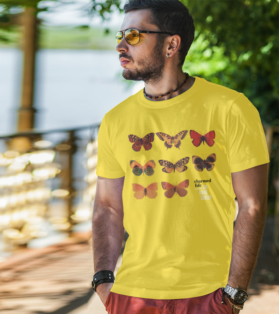 Charmed Life The Best Of The Divine Comedy Butterflies T-Shirt