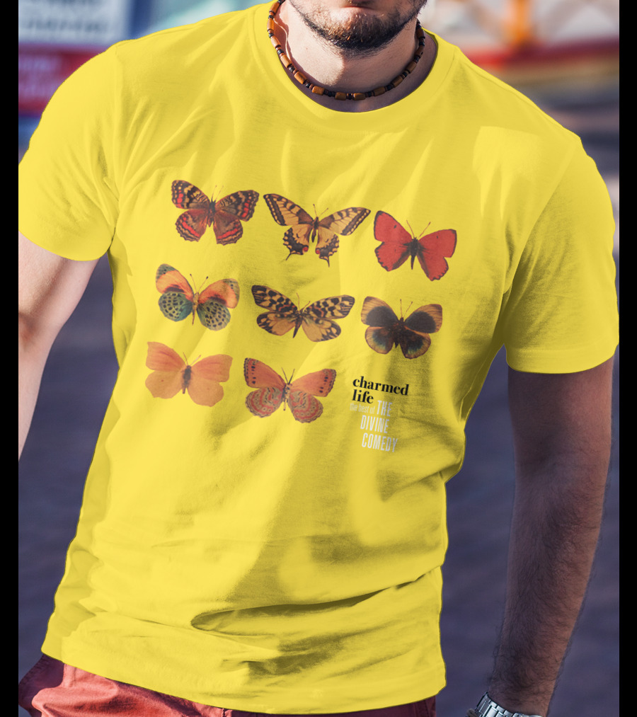 Charmed Life The Best Of The Divine Comedy Butterflies T-Shirt