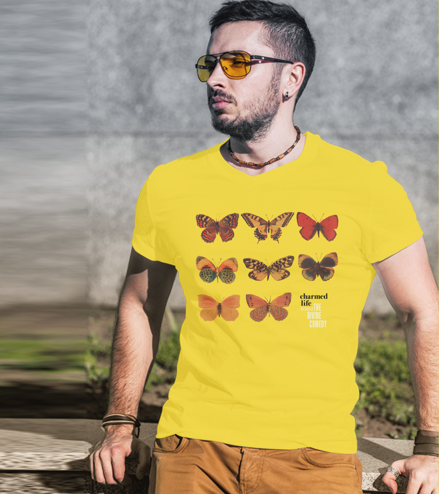 Charmed Life The Best Of The Divine Comedy Butterflies T-Shirt