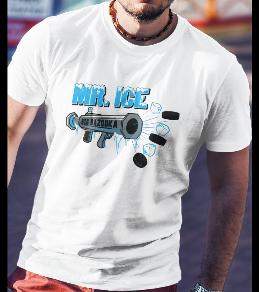 MR. ICE Big Bazooka With Ice Cubes And Pucks T-Shirt