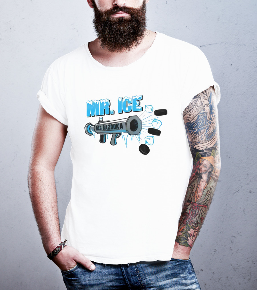 MR. ICE Big Bazooka With Ice Cubes And Pucks T-Shirt
