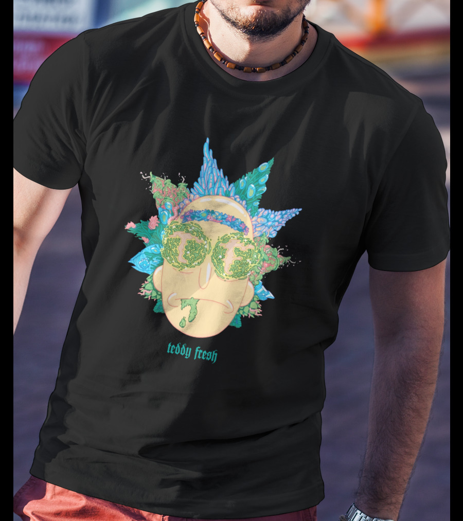 Teddy Fresh Psychedelic Face T-Shirt