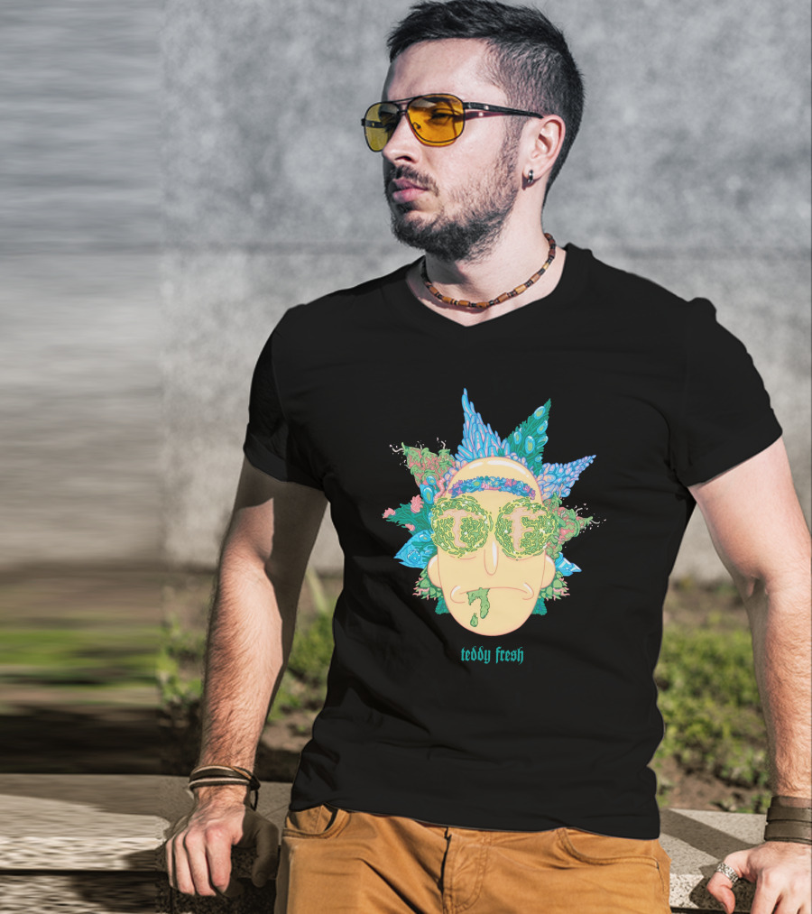Teddy Fresh Psychedelic Face T-Shirt