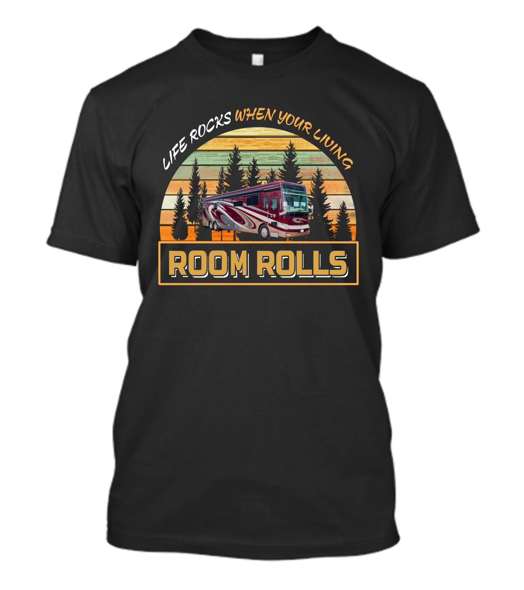 Life Rocks When Your Living Room Rolls Tiffin Allegro Bus 45 OPP T-Shirt