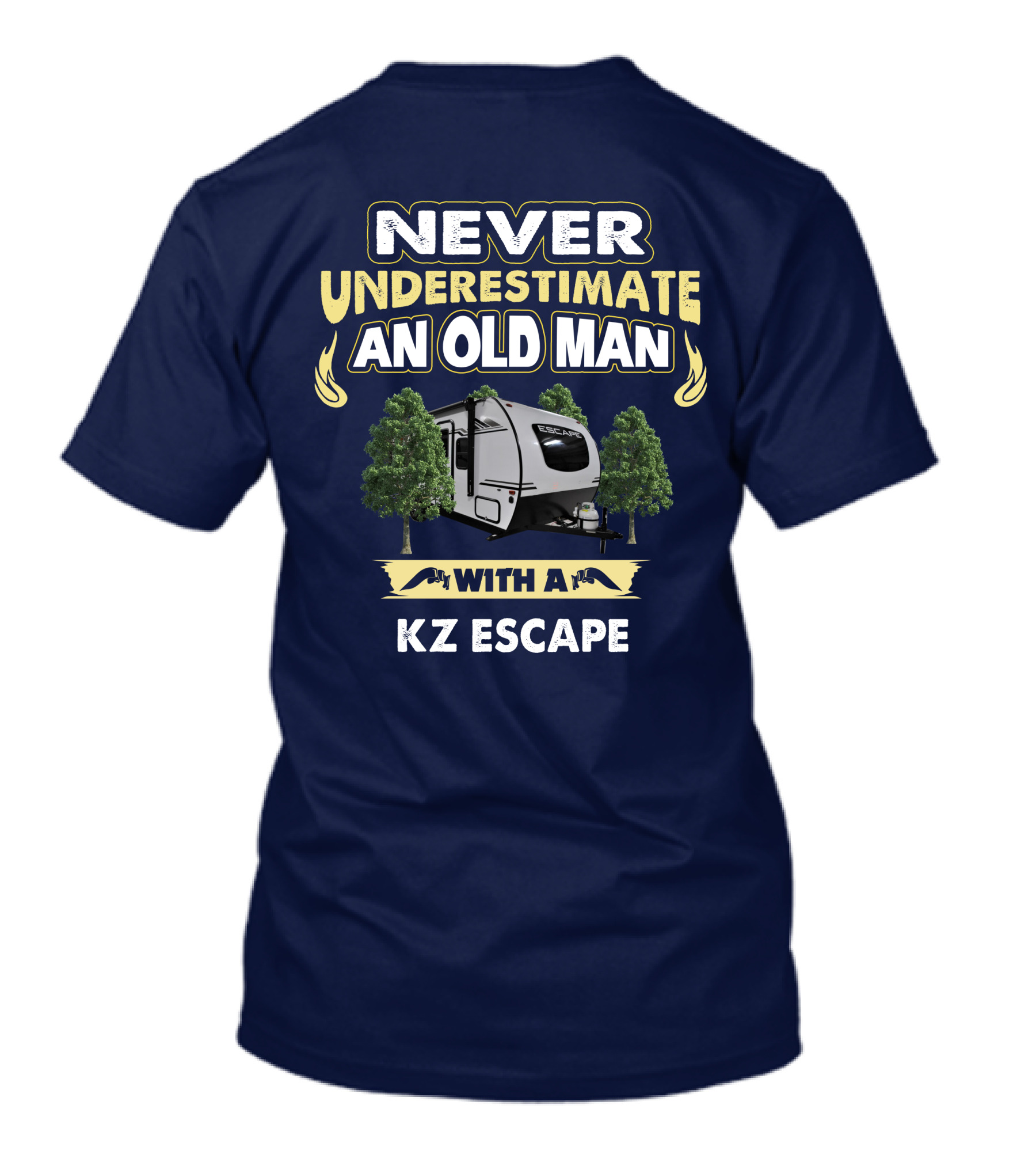 Never Underestimate An Old Man With A KZ Escape T-Shirt