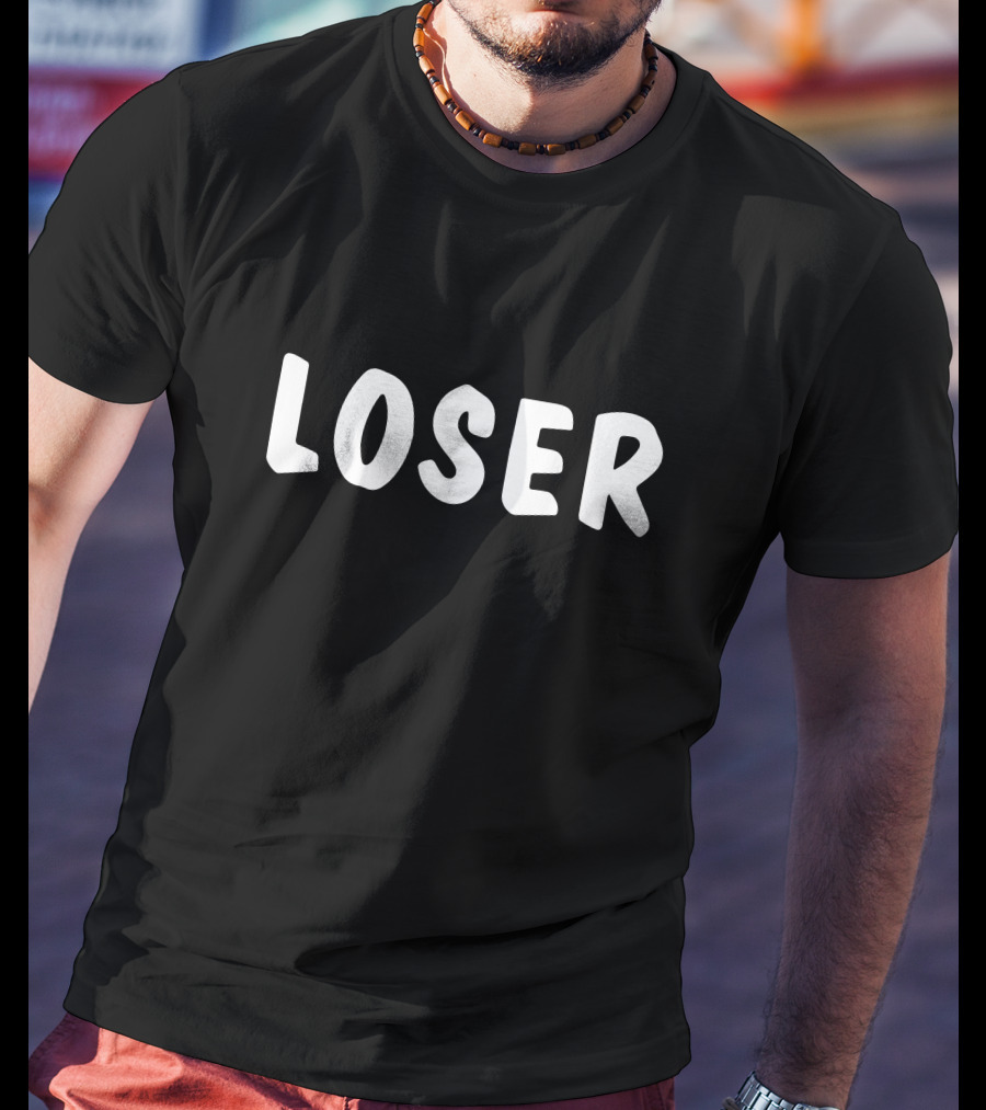 Paul Dano Loser Text T-Shirt