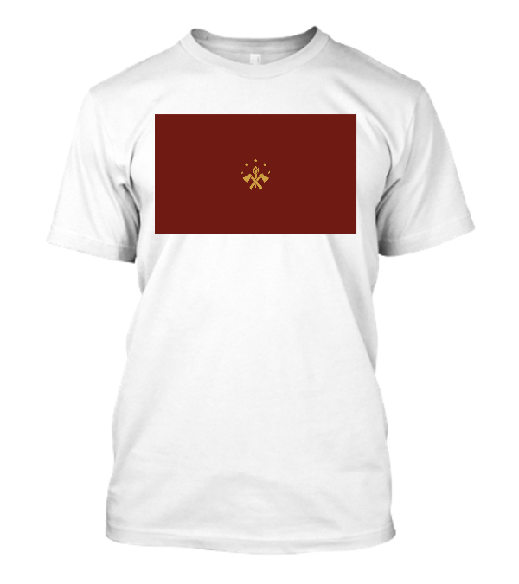 Tariq Nasheed Foundational Black American Flag Brown And Gold T-Shirt