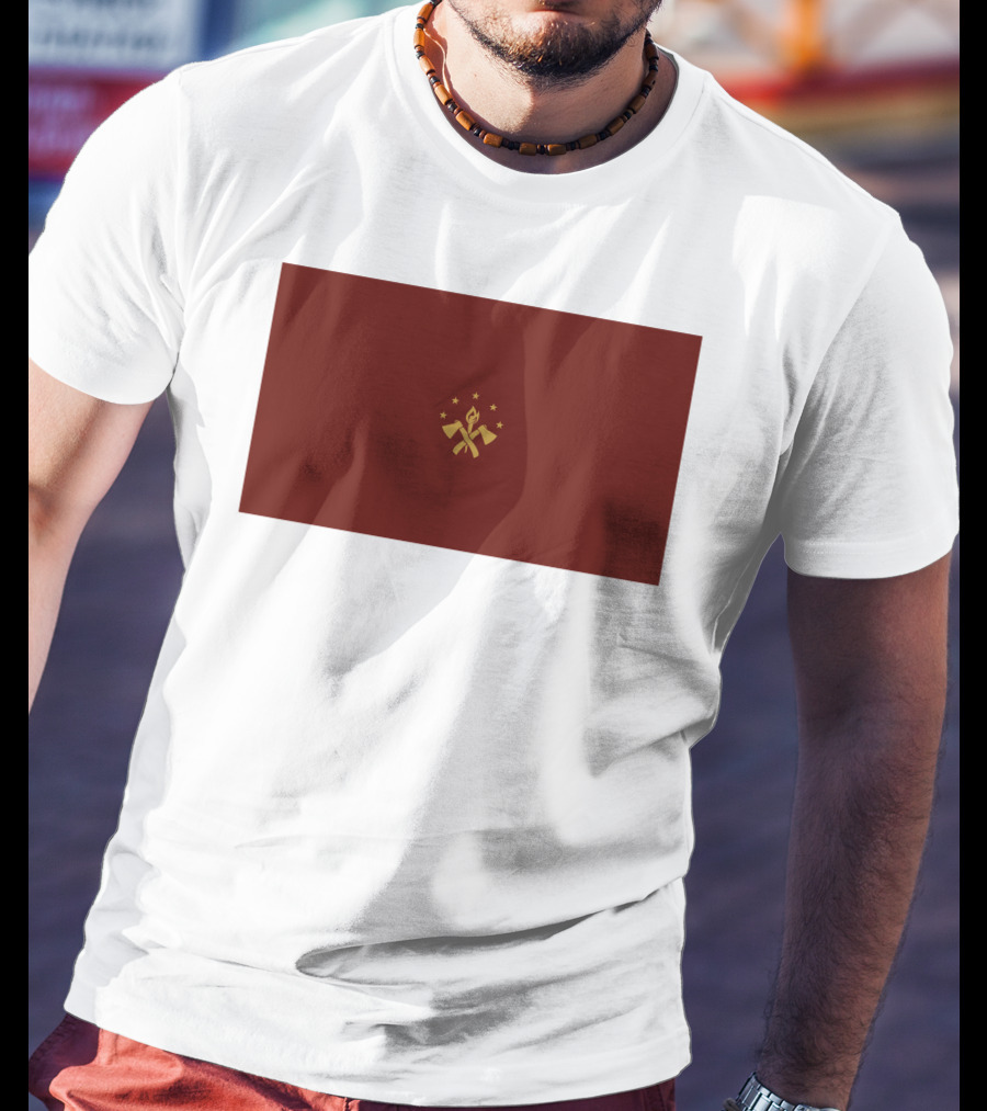 Tariq Nasheed Foundational Black American Flag Brown And Gold T-Shirt