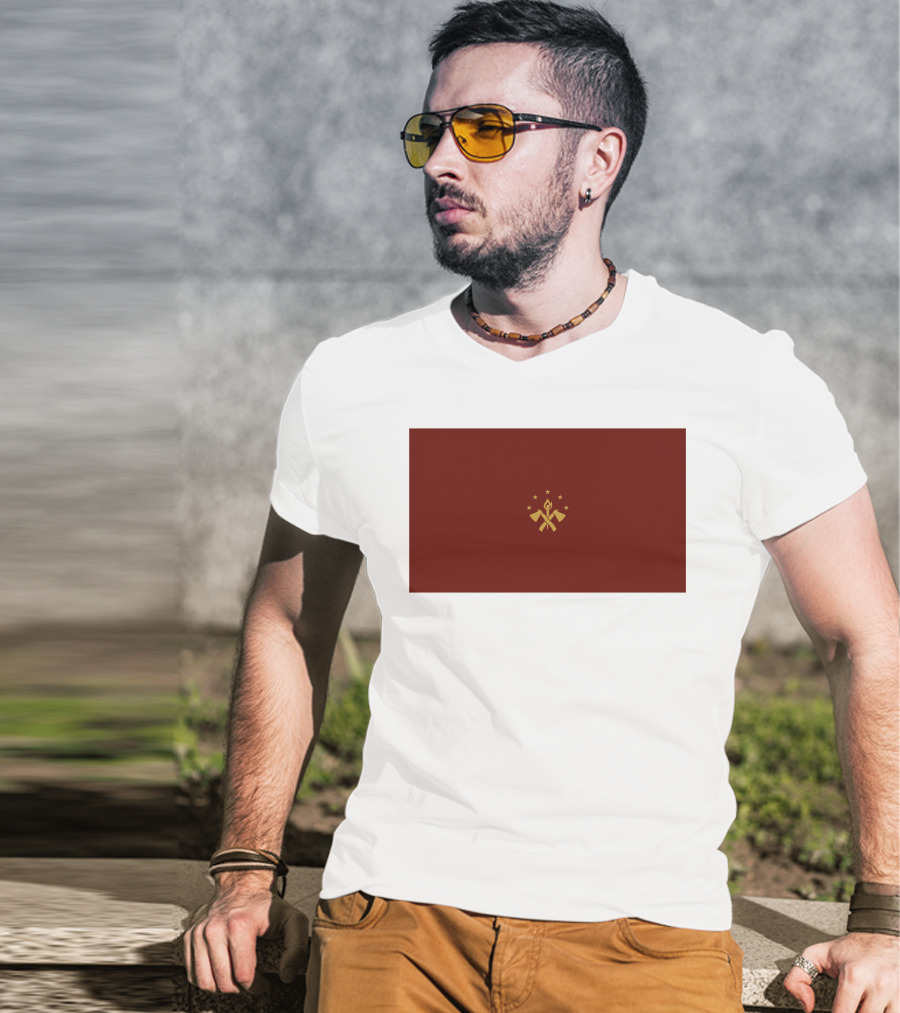 Tariq Nasheed Foundational Black American Flag Brown And Gold T-Shirt