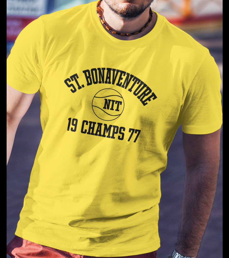 St. Bonaventure NIT 19 Champs 77 Basketball T-Shirt