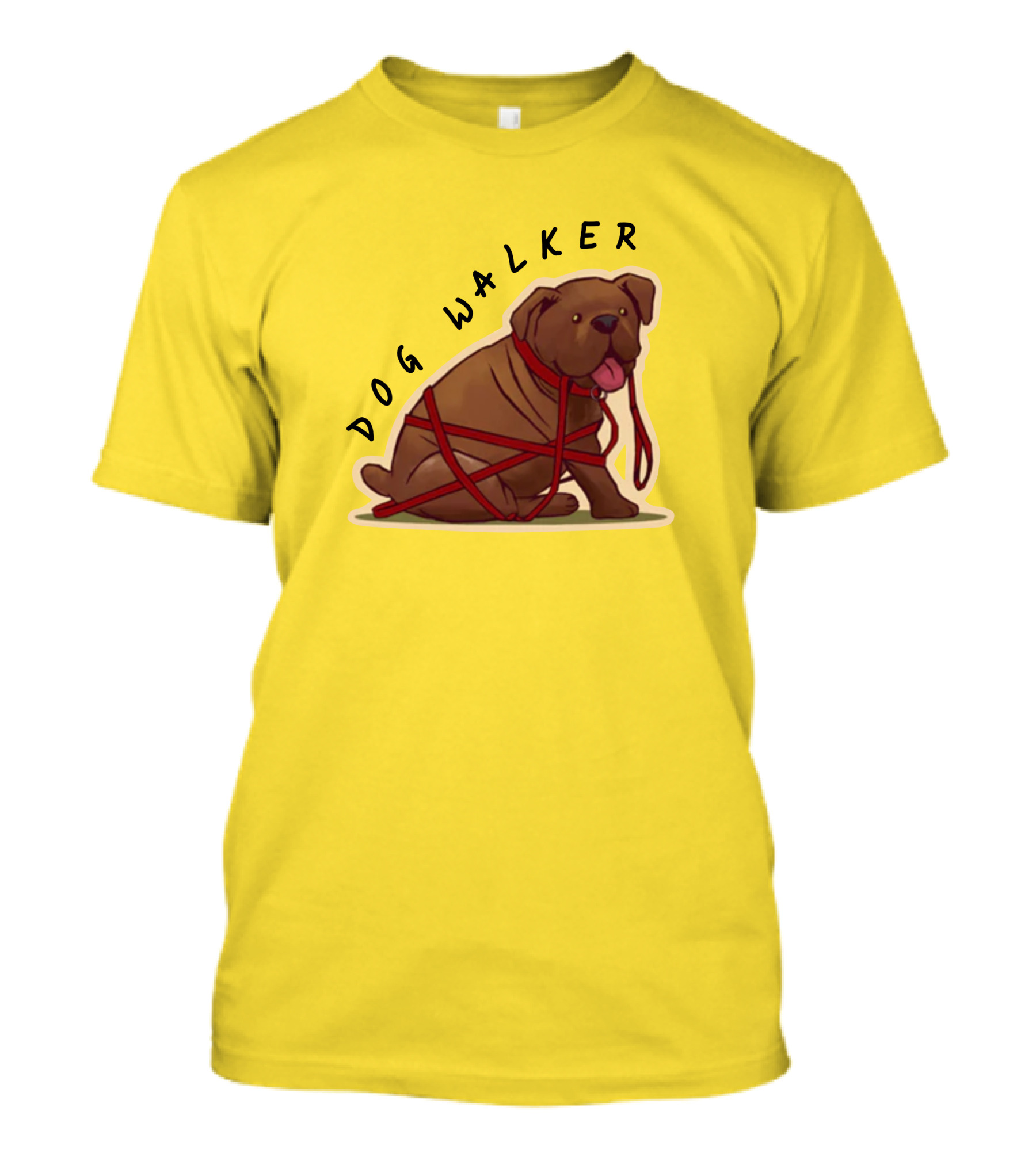 Dwight's Dog Walker Dead By Daylight Puppy Leash Wrapped T-Shirt