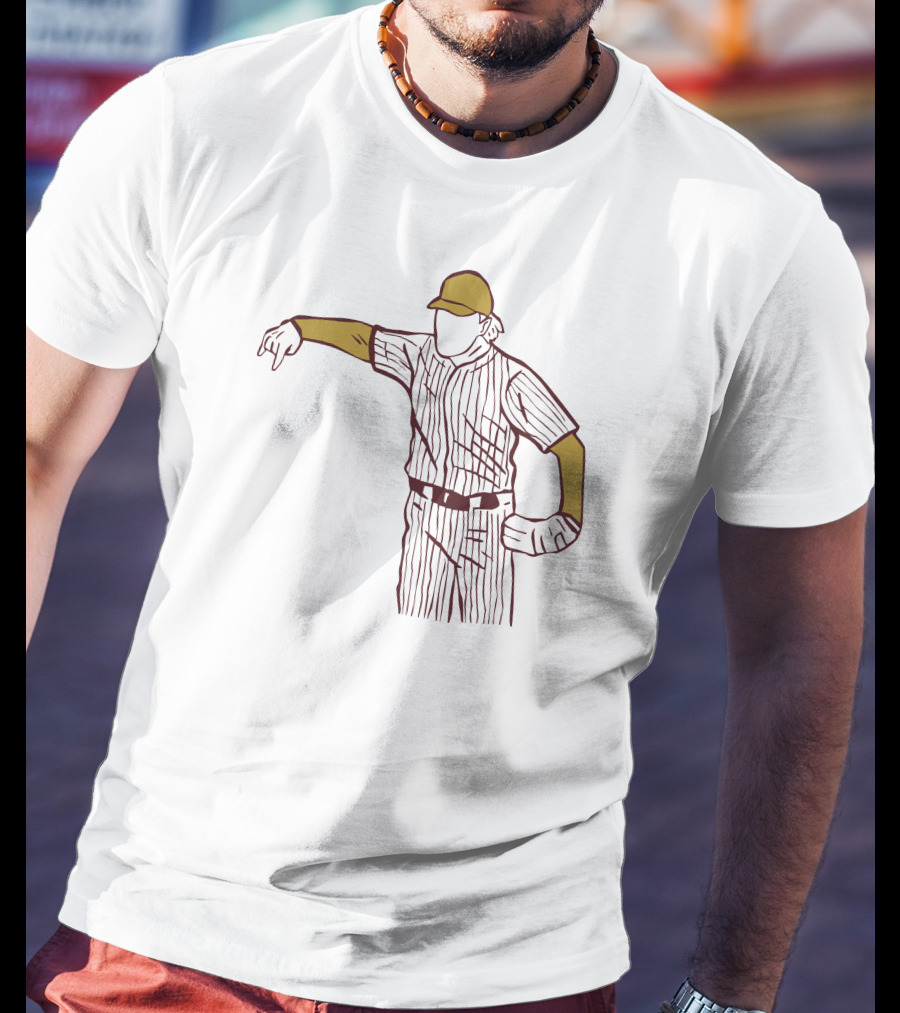 Tristan Stivors Pitching Baseball Player Pinstripe Uniform T-Shirt