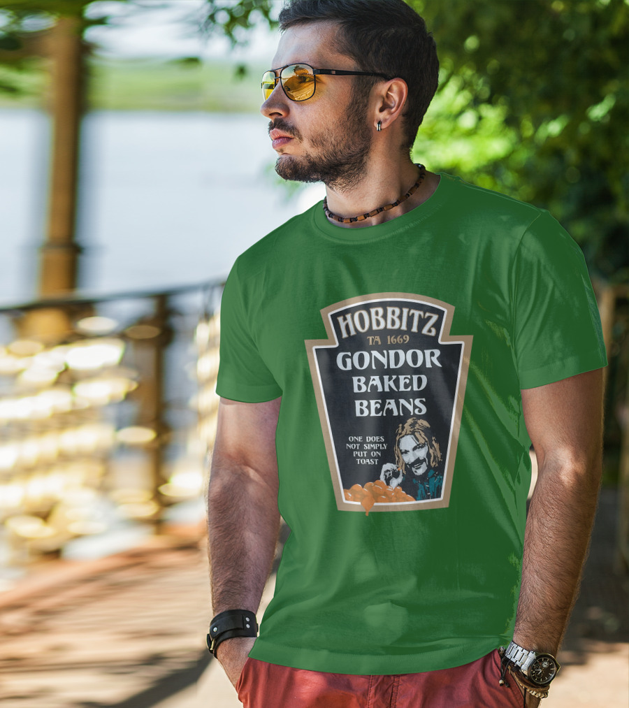 Hobbitz Gondor Baked Beans One Does Not Simply Put On Toast T-Shirt