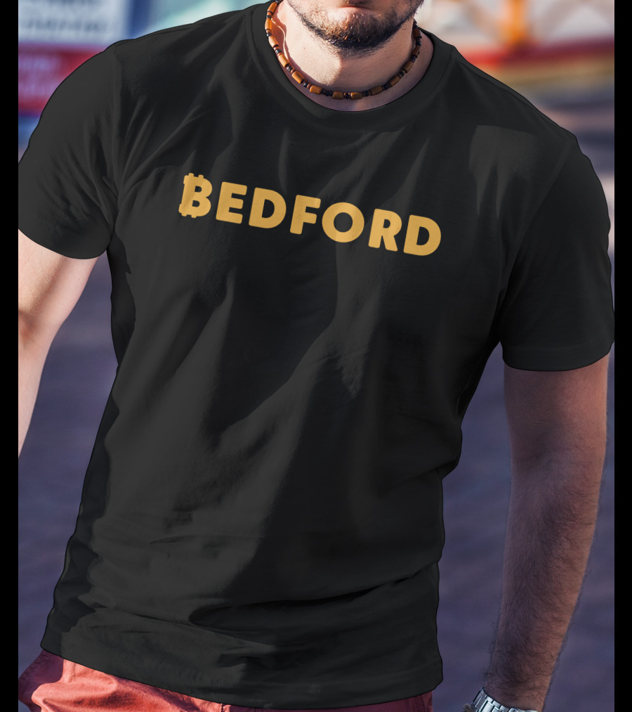 Bedford Bitcoin-Inspired Typography T-Shirt