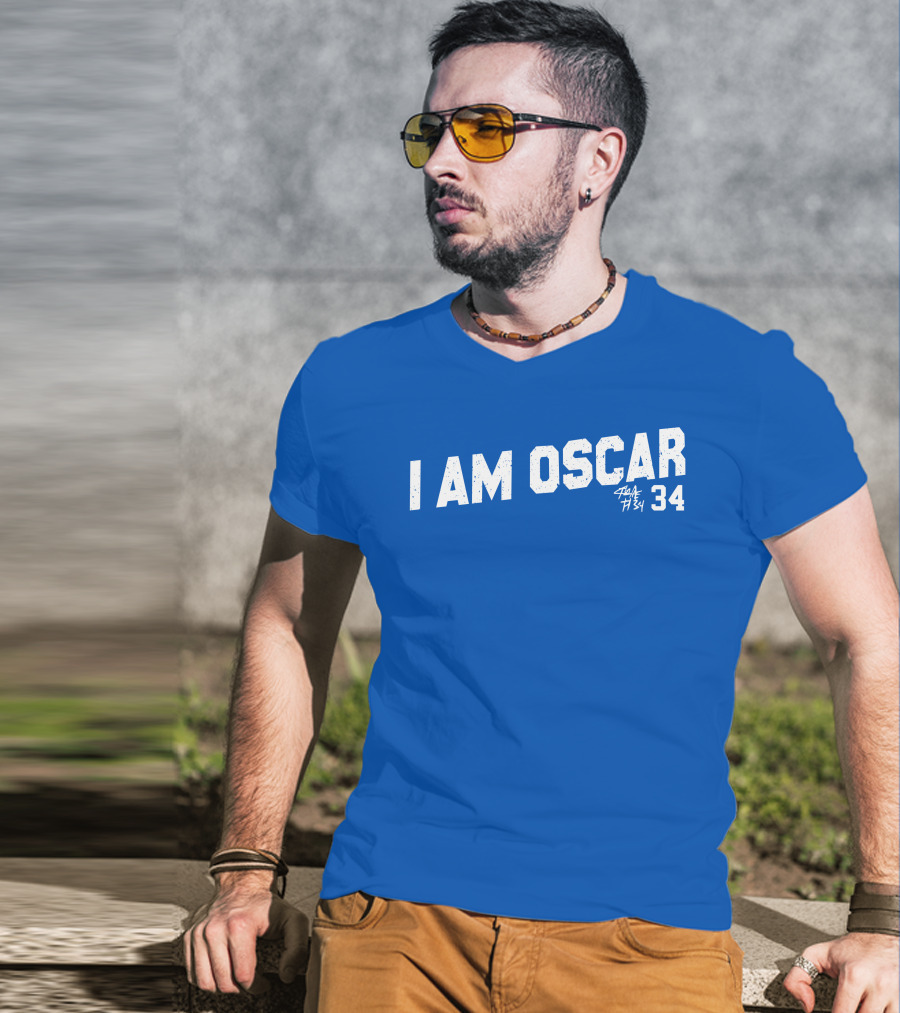 I Am Oscar Ha Se Wo 34 Royal T-Shirt